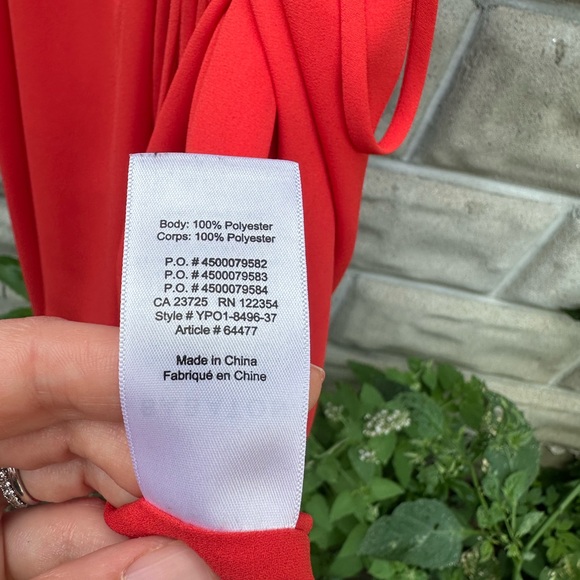 Babaton - Wallace Wrap Dress - Coral - Medium - Picture 4 of 5